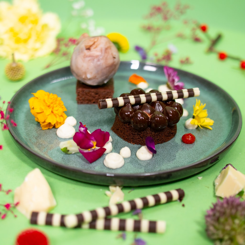 Schokokuchen mit doppeltem Crunch